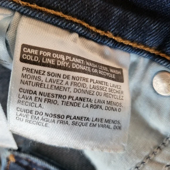 Levis Mid Rise Skinny Jean Dark Wash Stetch Denim Size 4 - Picture 7 of 12